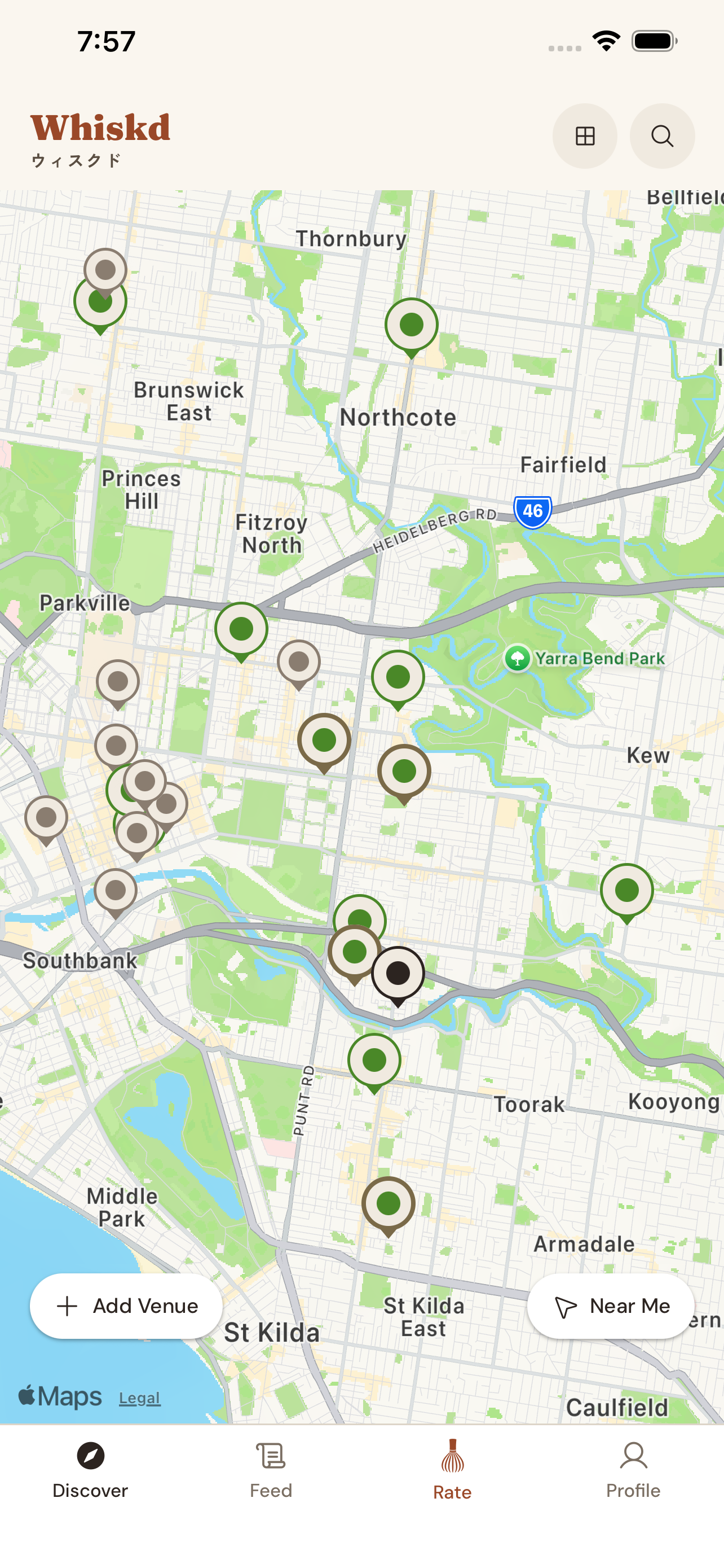Discover venues
